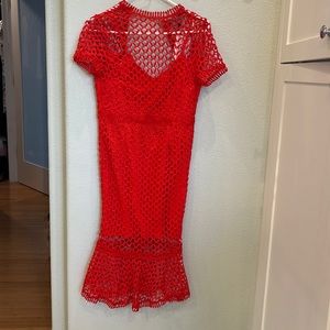 NWT tag red dress - fully lined size small